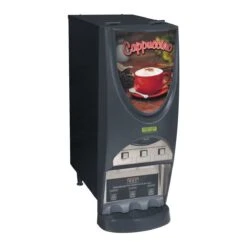 BUNN® Bunn 38600.0050 IMIX-3S+ BLK Powdered Cappuccino Dispenser With 3 Hoppers
