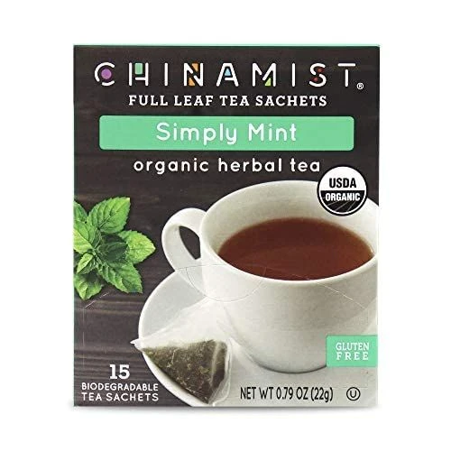China Mist - Simply Mint Herbal Full Leaf Tea Sachet, 15 Count Box - Image 3