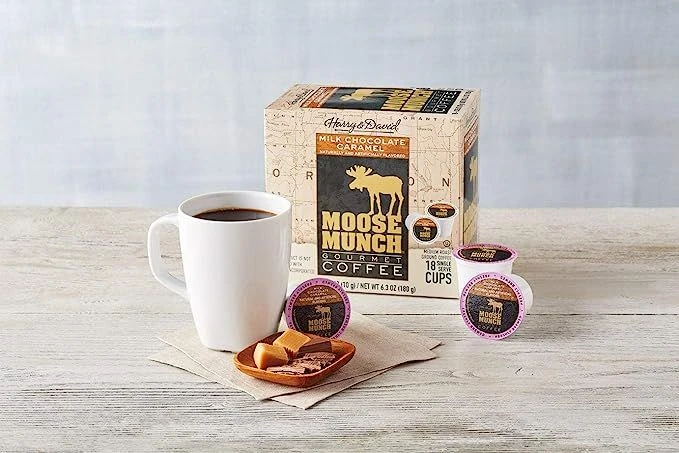 Harry & David Milk Chocolate Caramel Moose Munch Single-Serve Coffee 4/18 Count - Image 4