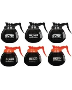 BUNN® BUNN 42401.0106 : Coffee Decanter Case Of 6 Glass Pots (3 Regular, 3 Decaf)