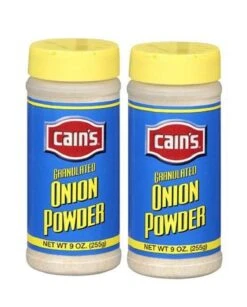 Cain's Onion Powder, 2 Bottles, 9 Oz Each