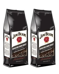 Jim Beam Signature Dark Roast Bourbon Flavored Ground Coffee, 2 Bags (12 Oz Ea.)