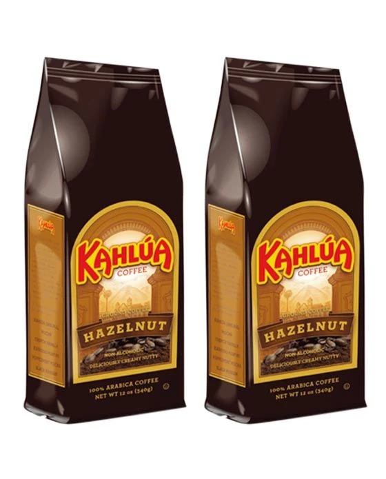 Kahlua Hazelnut Gourmet Ground Coffee (2 Bags/12 Oz)
