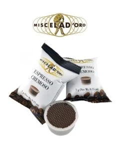 Miscela D'Oro Espresso Cremoso, Espresso Point Compatibile Capsules, 100ct