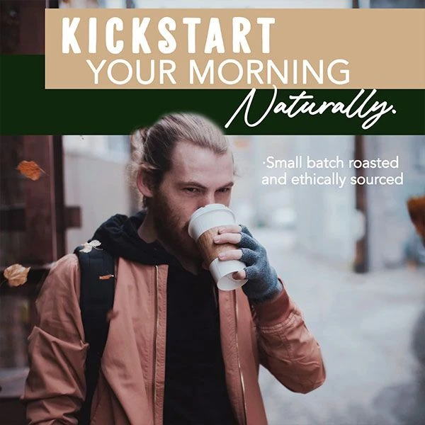 Ancient Roots Sea Salted Caramel Flavored Mushroom Coffee - Salted Caramel Medium Roast Coffee By Corim Premium Blends (12 Ounces) - Image 4