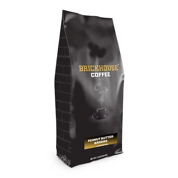 Brickhouse Ground Coffee, Peanut Butter Banana, 6/12 Oz Bags - Image 2