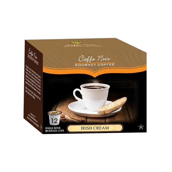 Caffe Noir Gourmet Coffee Irish Cream, Single Serve Beverage Cups, 6 Box 12 Count Each - Image 2