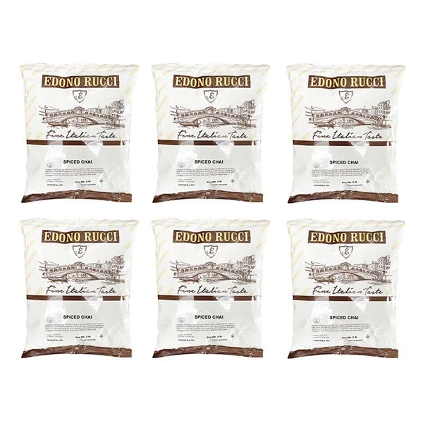 Edono Rucci Spiced Chai Tea Latte 6 Bags (2 Lbs Each)