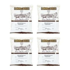 Edono Rucci Almond Coconut Powdered Cappuccino Mix, 4 Bags( 2 Lbs Each)