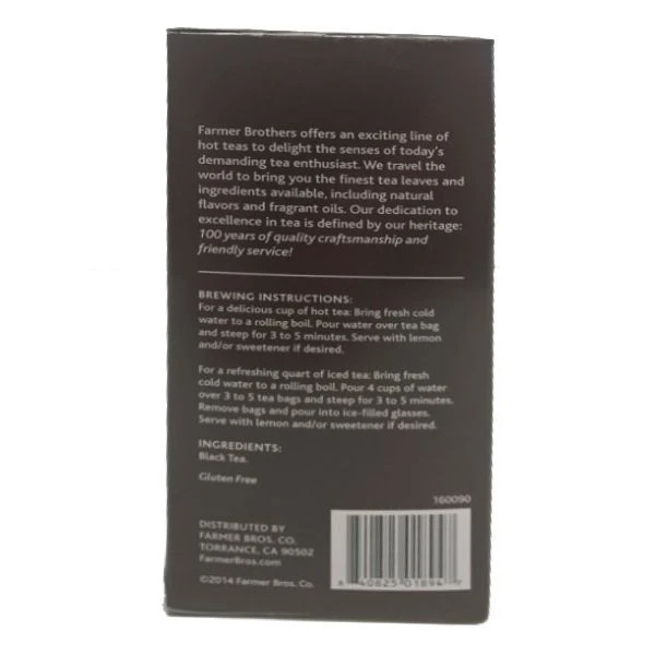 Farmer Brothers Premium: English Tradition, 2/25 Ct Tea Boxes - Image 4