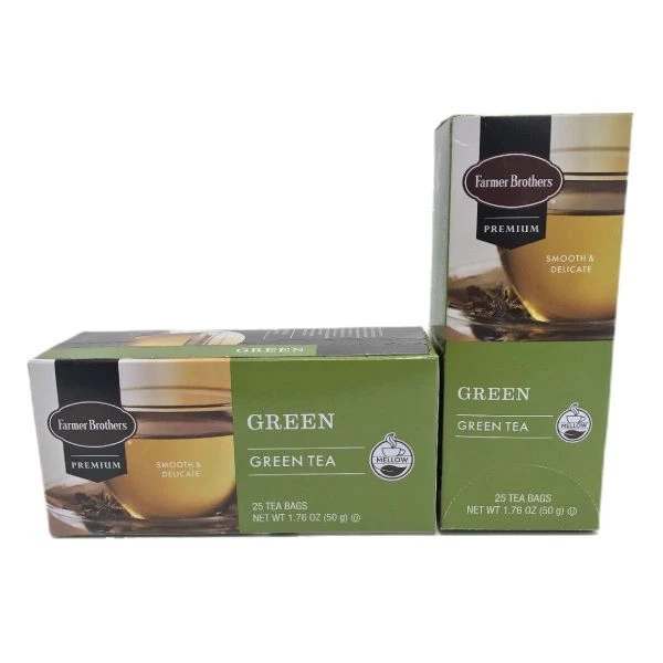 Farmer Brothers Premium: Green Tea, 2/25 Ct Tea Boxes - Image 2