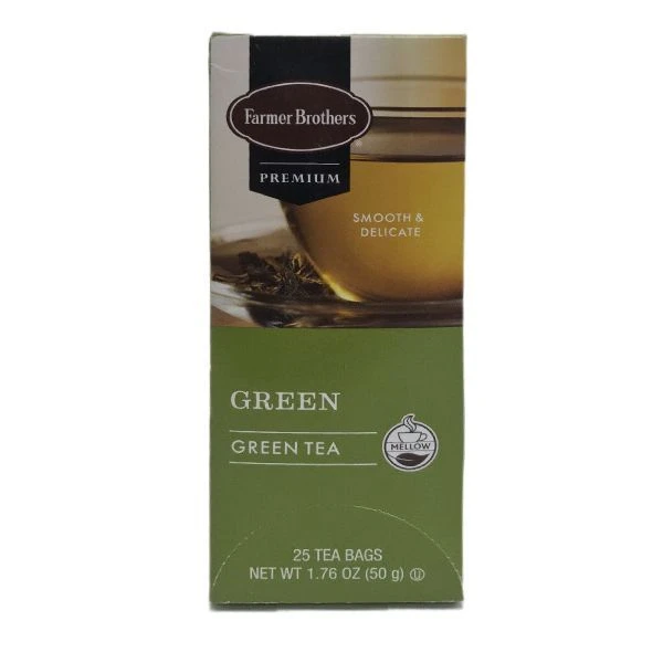 Farmer Brothers Premium: Green Tea, 2/25 Ct Tea Boxes - Image 3