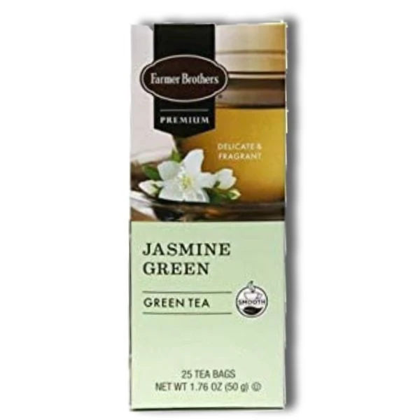 Farmer Brothers Premium Jasmine Green Hot Tea, 2/25 Ct Tea Boxes - Image 2