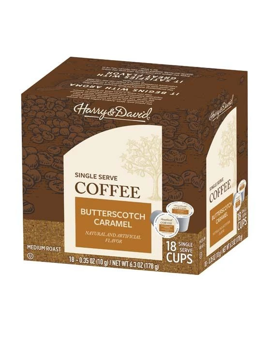 Harry & David Butterscotch Caramel Single Serve Coffee,4/18 Count - Image 2