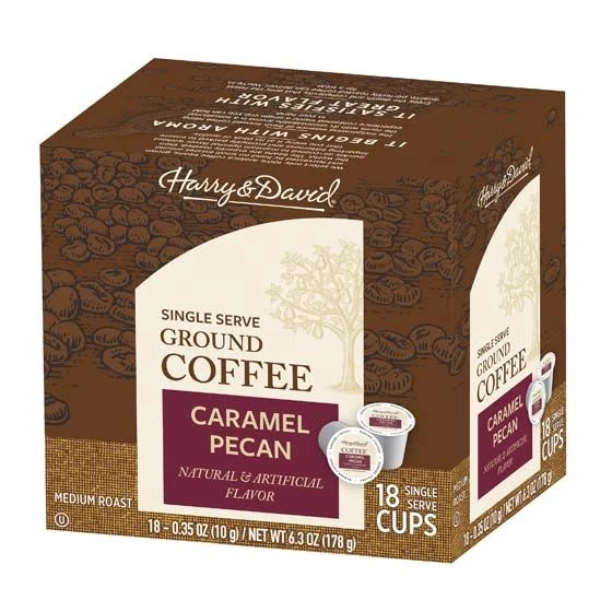 Harry & David Caramel Pecan Single Serve Coffee, 4/18 Count - Image 2