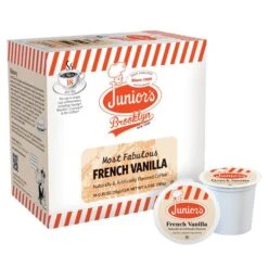 Junior's Most Fabulous French Vanilla, Medium Roast Single Single Serve 4/18 Count