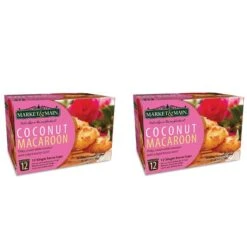 Market & Main Coconut Macaroon Single Serve Coffee Cups, 2 Boxes (24 Cups)