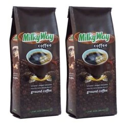 Milky Way Caramel, Nougat And Chocolate, Naturally And Artificially Flavored Ground Coffee,2/10 Oz Bags