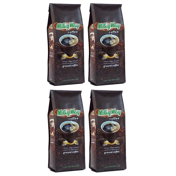 Milky Way Caramel, Nougat And Chocolate, Naturally And Artificially Flavored Ground Coffee,4/10 Oz Bags